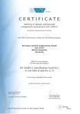 Certificate EN 15085-2 CL1, valid until 2024-09-29 Certificate EN 15085-2 CL1, valid until 2024-09-29
