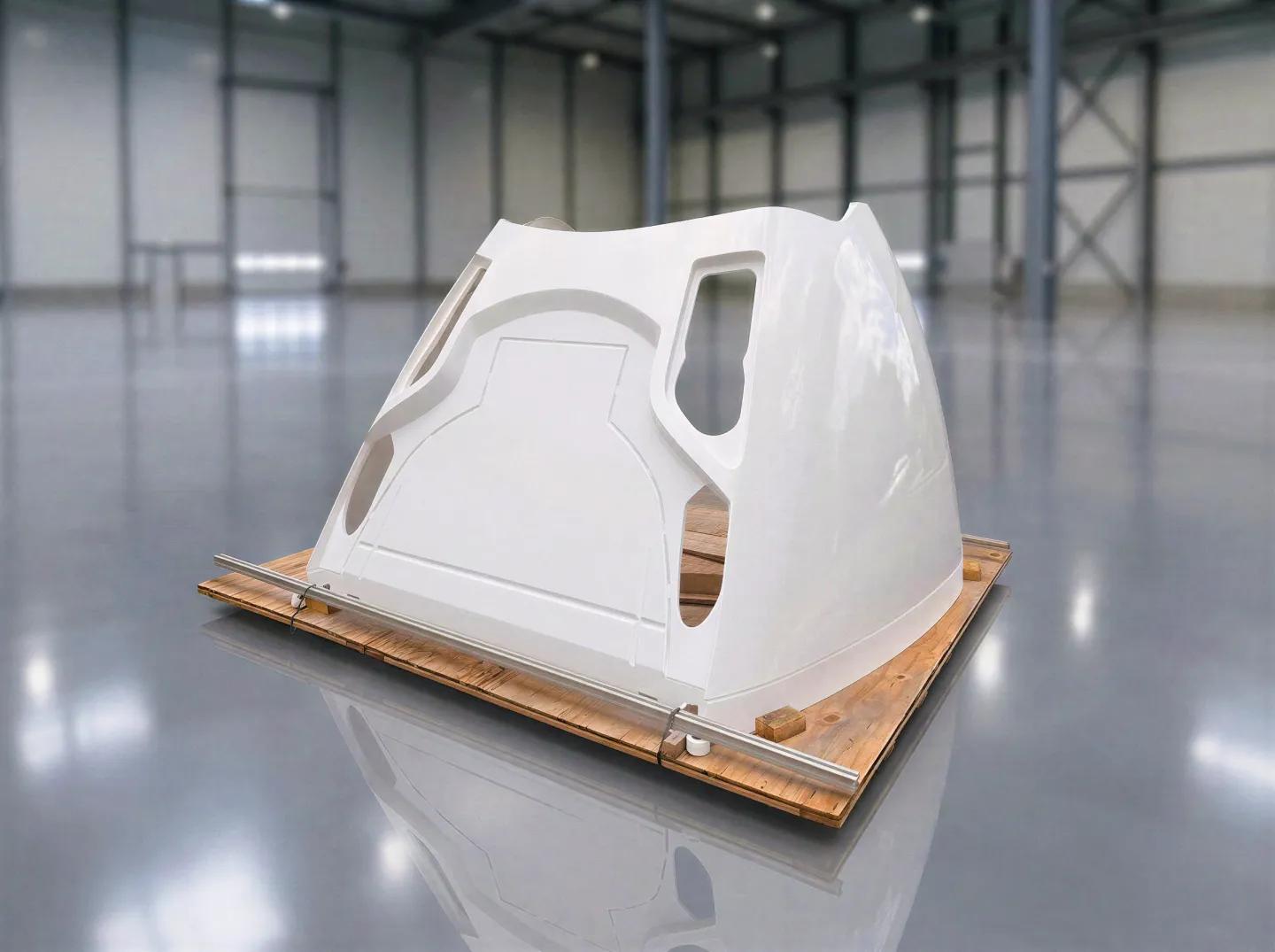 HÖRMANN Vehicle Engineering 3D Printing: 3D-Printed Fibertrain Nose Cones for the ICE 3neo